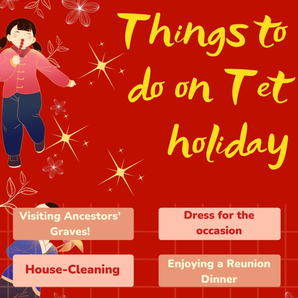 Things To Do On Tet Holidays | Bài Đọc Anh Văn Thiếu Niên