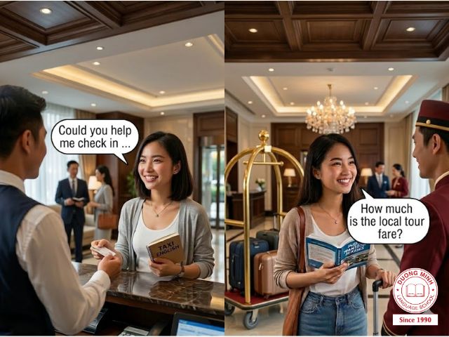 Học Tiếng Anh Giao Tiếp: Ngày 14 - 20 Mẫu Câu Dùng Tại Khách Sạn