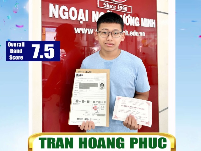 Chúc Mừng Học Viên Ngoại Ngữ Dương Minh Chinh Phục IELTS 6.5-7.5
