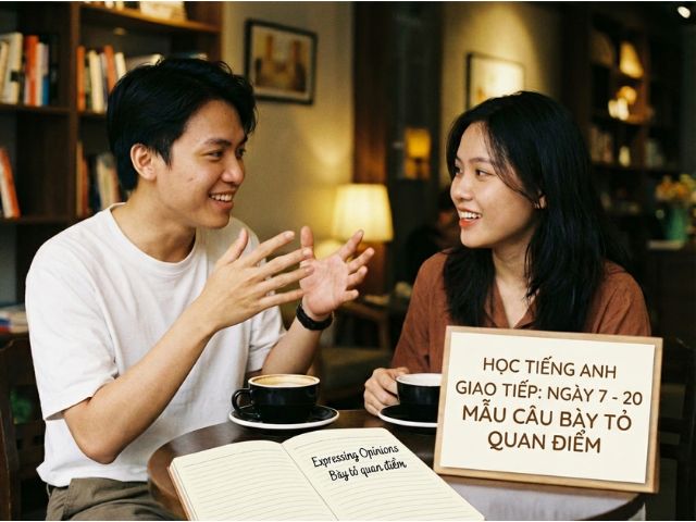 Học Tiếng Anh Giao Tiếp: Ngày 7- 20 Mẫu Câu Bày Tỏ Quan Điểm