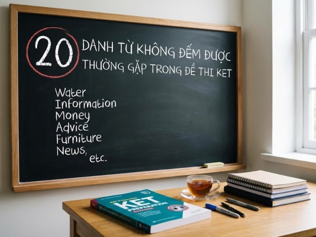 20 Danh Từ Không Đếm Được Thường Gặp Trong Đề Thi KET